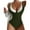 Army Green, variant on One Piece Swimsuit Women Color Block Swimwear with Deep V Neck High Waist Summer Beach Pool Womens Swimsuits Army Green L
