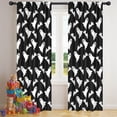 thumbnail image 5 of Blackout Kids Curtains,Halloween Ghost and Bat Silhouette Pattern Childrens Insulated Curtains Set Of 2,Bedroom Essentials,Toddler Room Decor 42"x84", 5 of 5