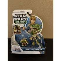 NEW STAR WARS JEDI FORCE PLAYSKOOL HEROES YODA LUKE SKYWALKER FIGURES!