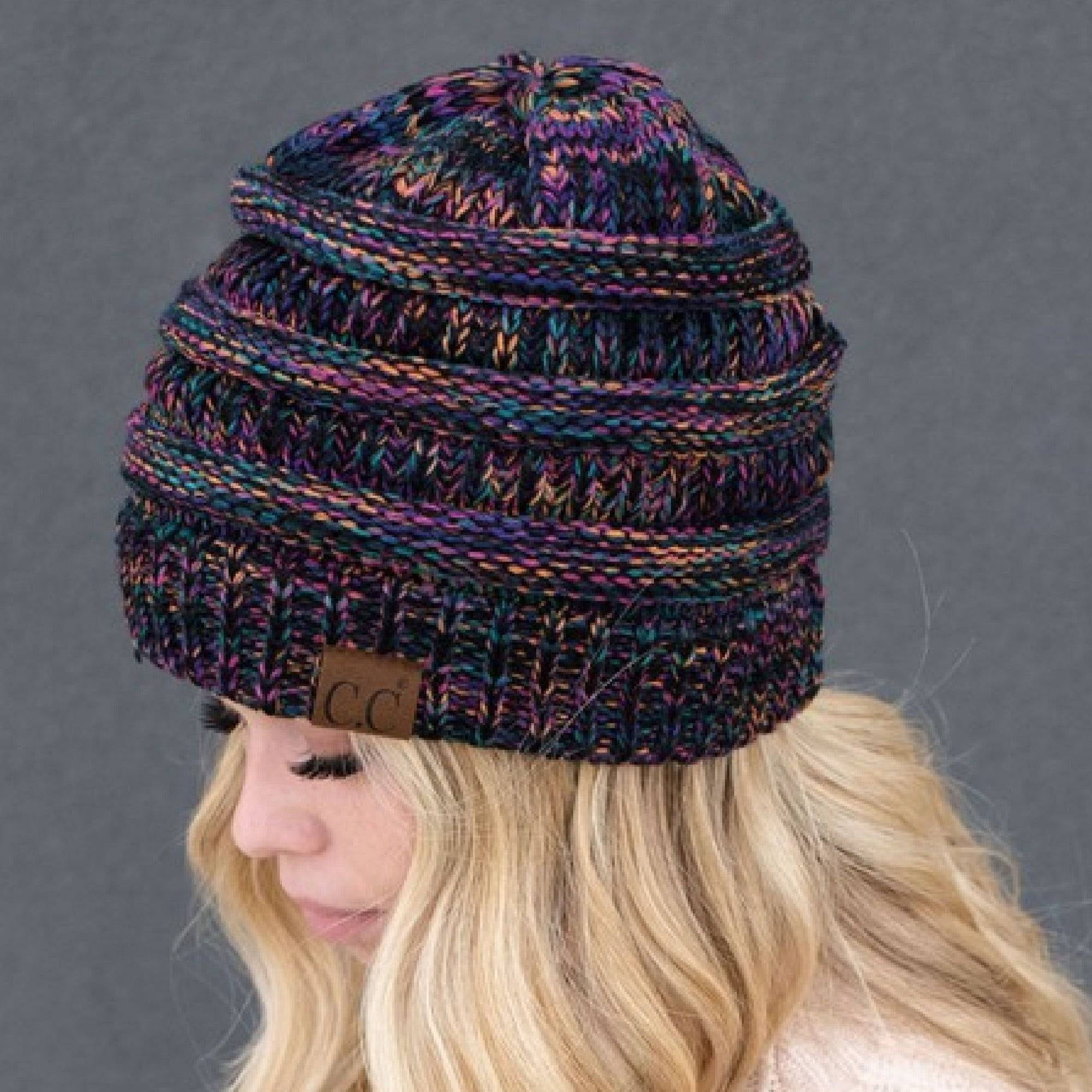 CC Crafted Multi-Color Beanie | Four-Tone | Adult and Kid Sizes