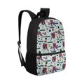 thumbnail image 2 of Uourmeti Ice Hockey Player Pattern Backpack, Large Storage School Backpack 17 Inch Personalized Student Bookbag for Outdoor Travel, 2 of 6