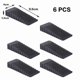 thumbnail image 2 of Black Non-Slip Rubber Door Stopper, Pack of Pcs for Household Use, 2 of 5