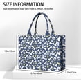 thumbnail image 3 of Large Capacity Tote Bag,Paw Print Dog Bone Handbag Fashion Luxury Tote Bag,15.7"x13"x 5.1" Inches,Laptop Compatible, 3 of 6