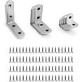 thumbnail image 1 of 28 Uds. Soportes de esquina de 90 grados de acero inoxidable 16x20mm 16x40mm 16x50mm soportes en forma de L para fijar muebles esquí esquí Gafas de esquí, 1 of 4