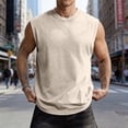 thumbnail image 2 of Inglocry Mens Workout Tank Tops Sleeveless T Shirts Men Muscle Shirt Gym Cotton Distressed Vintage Acid Wash Tee Shirts Running Loose Fit Tees Complexion M, 2 of 7