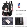 thumbnail image 5 of Backpack for Girls Kids Schoolbag Teen Bookbags Casual College Daypack with USB Charging Port, by PAKASEPT, 5 of 7