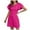 Hot Pink, variant on GEWSEY 1950's Vintage Dresses for Women Modest Dress Tea Party Dresses A Line Wedding Guest Dress (Beige, M)