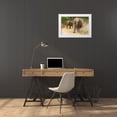 thumbnail image 3 of Rajput, Jagdeep 32x23 White Modern Wood Framed Museum Art Print Titled - Asian Elephants charging-Corbett National Park-India, 3 of 4