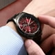 thumbnail image 2 of Reloj deportivo ultrafino de acero dorado negro para hombre, luminoso, resistente al agua, con tres ojos, imitación de seis pines, color negro, 2 of 5