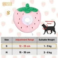 thumbnail image 5 of SHAR Collerettes pour Chats Chiens Collier de Protection Confort Ajustable Collerette de Postopératoire Récupération Anti-Morsure Protection (Fraises, S), 5 of 5