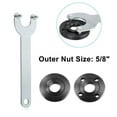 thumbnail image 3 of Angle Grinder Flange Spanner Metal Lock Nut Thread Replace For Angle Grinder Inside Outside Flange Nut Set Tool And Wrench, 3 of 11