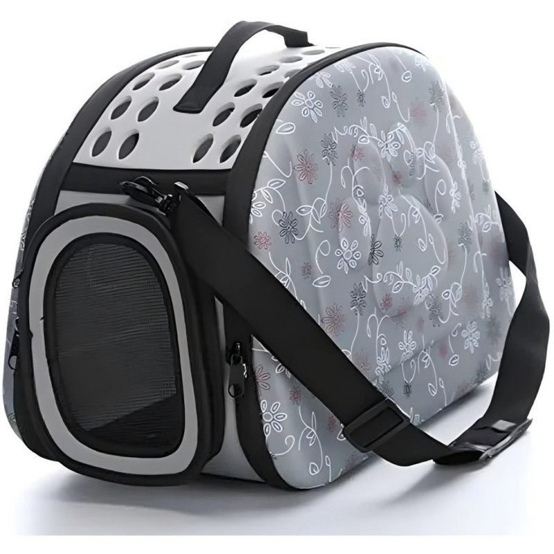 DENZUS Foldable Pet Carrier, Collapsible Travel Cage with Breathable Mesh for Dogs and Cats