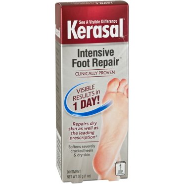 Kerasal Intensive Foot Repair Skin Healing Ointment For Cracked Heels And Dry Feet 1 Oz Walmart Com Kerasal Intensive Foot Repair Skin Healing Ointment For Cracked Heels And Dry Feet 1 Oz Walmart Com