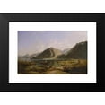 thumbnail image 2 of Francis Danby 24x17 Black Modern Framed Museum Art Print Titled - End of Lake Geneva (1835), 2 of 5