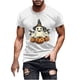 thumbnail image 2 of Blusas y camisas de manga corta y cuello redondo para hombre. Blusas/camisetas de manga corta con cuello redondo y estampado de Halloween para hombre. Blusa para hombre., 2 of 5