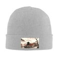 thumbnail image 3 of ZICANCN Fantasy People Mysticism Knit Beanie Hat, Winter Cap Soft Warm Classic Hats for Men Women, Gray, 3 of 8