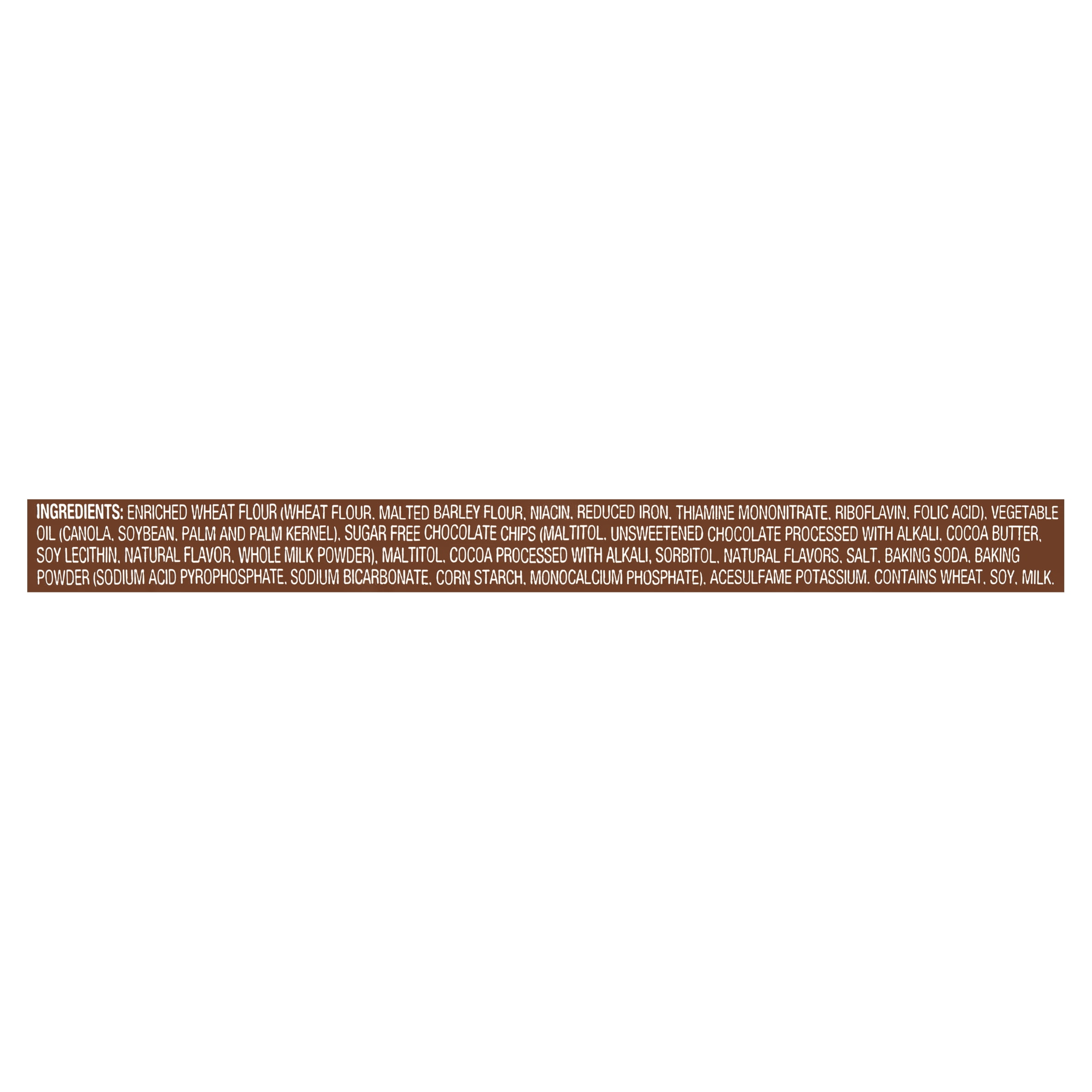 Voortman Bakery Sugar Free! Fudge Brownie Chocolate Chip Cookies, 8 oz, 4-pack
