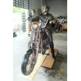 thumbnail image 2 of Bronze Sculpture of Man on His Motorcycle Life Size  94" x 50" x 72"H, 2 of 12