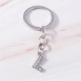 thumbnail image 1 of Llavero con inicial de 26 letras del alfabeto para hombre y mujer, llaveros con diamantes de imitación de cristal, colgantes de bolso, Dijes, Joyería DIY, regalos, 1 of 4