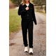 thumbnail image 3 of Conjunto Coordinado PRETTYGARDEN Shacket y Pantalón Deportivo Negro XL, 3 of 5
