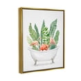 thumbnail image 3 of Stupell Industries Tropical Flamingoes Bathtub Plants Graphic Art Metallic Gold Floating Framed Canvas Print Wall Art, Design by Ziwei Li, 3 of 6