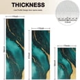 thumbnail image 4 of Green and Gold Marble Glitter Waves Pattern Kitchen Rugs Sets Of 3,Kitchen Runner Rugs Non Skid Washable,Decorative Kitchen Floor Mats for Kitchen,Sink,Laundry,17"x30"+ 17"x47" + 17"x59", 4 of 6