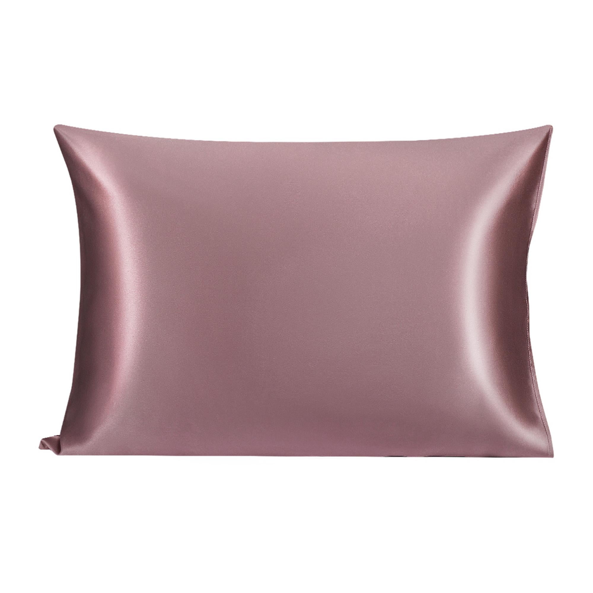 Unique Bargains 1pcs 25 Momme 100 Mulberry Silk Pillowcase Mauve Standard