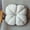 White, variant on Orangide Velvet Chair Cushion, 14" Round Floral Pillow with Adjustable Strap for Office Chair Ottoman Floor Mat, Indoor Outdoor Seat Cushion