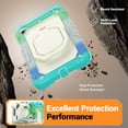thumbnail image 5 of for iPad Mini 5th/4th Generation Case 7.9 inch 2019/2015, 360 Rotating Shockproof Cover with Stand, Handle, Shoulder Strap, Rainbow Blue, 5 of 7