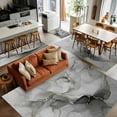 thumbnail image 5 of Grey Ombre Marble Area Rugs 3x5 for Living Room, Gray Marble Crack Abstract Modern Non Slip Washable Rug Runner, Low Pile Indoor Floor Carpet Mat Bathroom Rugs for Bedroom, Kids Room, 5 of 9