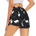 thumbnail image 3 of Goofa Fashionable Goose Printed Women 2 in 1 Running Shorts,Quick Dry Athletic Workout Shorts,High Waisted Athletic Shorts with Liner Pockets-Small, 3 of 9