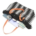 thumbnail image 5 of Derstuewe Woven Large Tote Bag for Women, Black-White Color, 5 of 8