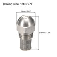 thumbnail image 2 of Unique Bargains Mist Nozzle - 1/4 BSPT 1mm / 0.04" Orifice Dia 304 Stainless Steel Fine Atomizing Spray Tip, 2 of 4