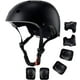 thumbnail image 1 of Juego de 7 cascos para niños y rodilleras para niños y niñas, juego de equipo de protección para niños, casco de patinaje ajustable para niños, rodilleras y coderas para ciclismo, patinaje, monopatín, color negro Zhivalor XM133-1, 1 of 6