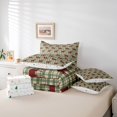 thumbnail image 6 of Manfei Country Buffalo Plaid Christmas 7 Pieces Full Size Bedding Sets,Rustic Gingerbread Man Full Size Bed in a Bag,Xmas Reversible, 6 of 7