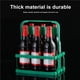 thumbnail image 5 of Toystoory Estante plegable para cerveza, soporte para cesta de vino para barbacoa, portador inastillable que ahorra espacio, herramienta de Barra de herramientas rojo, 5 of 6