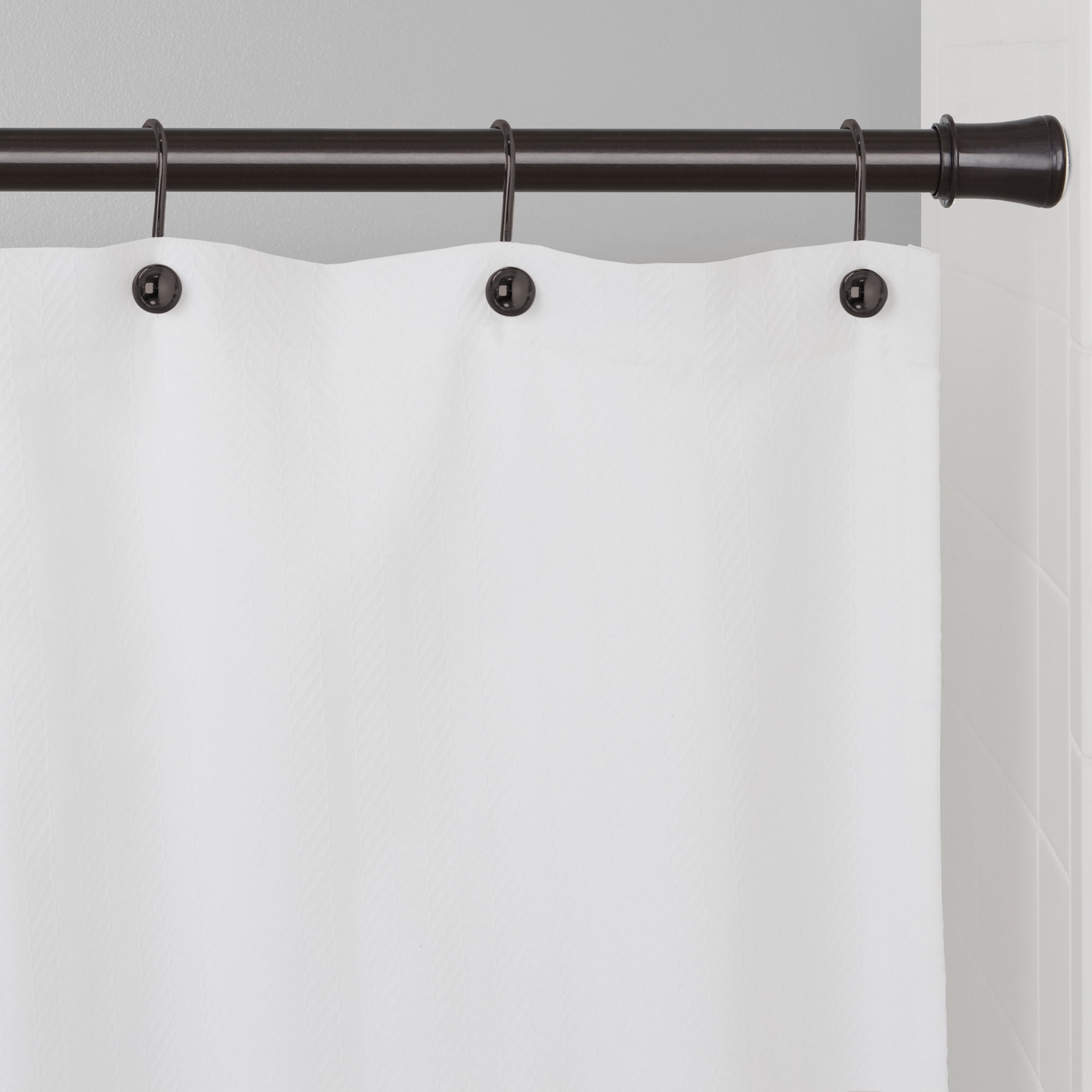 Mainstays Easy Hang Shower Curtain Tension Rod Adjustable 43