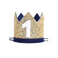 thumbnail image 1 of Sombrero de corona de fiesta de feliz cumpleaños, Número 1, diadema, sombrero, primer niño, niña, Baby Shower, suministros de decoración de fiesta de cumpleaños, 1 of 4