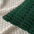 thumbnail image 4 of Fundas de almohada decorativas MIULEE 61x61 cm de pana verde oscuro, 4 of 9