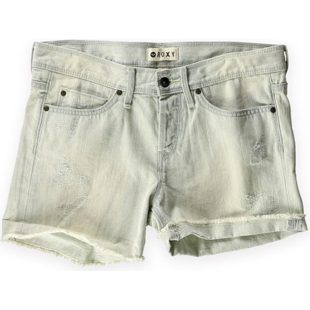 Roxy Womens Tomboy Bleach Casual Denim Shorts, Azul, 27 Roxy Mezclilla