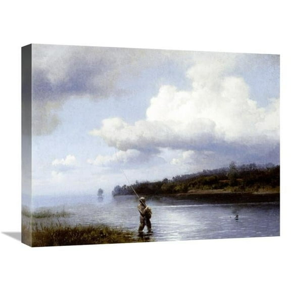 Global Gallery Fly Fishing Art Print - Hermann Herzog