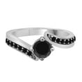 thumbnail image 3 of AoneJewelry 1.00 Carat Black Diamond Ring In 10K Solid White Gold, 3 of 5