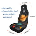 thumbnail image 4 of Sikiie Solar System Paper Art Car Seat Protector 2 Pack Car Seat Cushion Mat, Car Seat Covers for SUV, Truck, Van, 4 of 7
