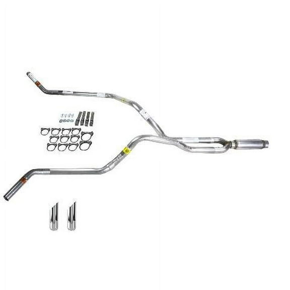 Ram 07-08 dual exhaust 2.5 pipe Glass Pack muffler SW Tip Corner exit