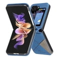 thumbnail image 4 of Nalacover Compatible for Samsung Galaxy Z Flip 6 Folding Case, Premium PU Leather + TPU Bumper Shockproof Protection Anti-Scratches Slim Phone Cover for Samsung Galaxy Z Flip 6, Blue, 4 of 7