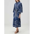 thumbnail image 5 of Women's Summer New Printed Long Shirt Collar Dress, 5 of 5