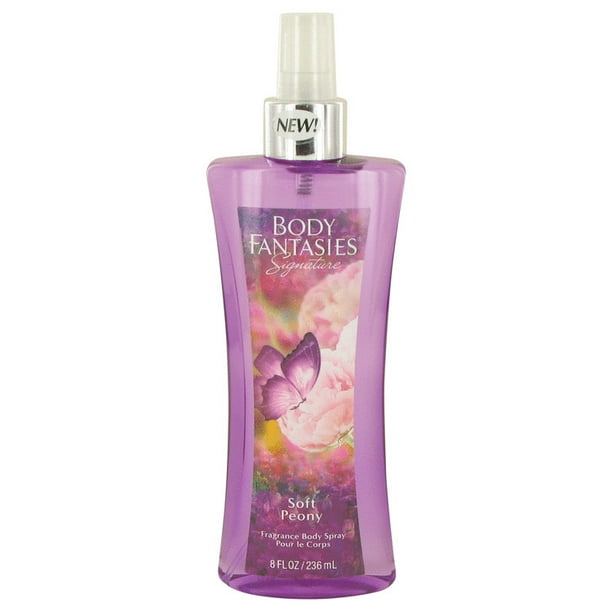 Body Fantasies Signature Soft Peony Body Spray for Women, 8 Oz