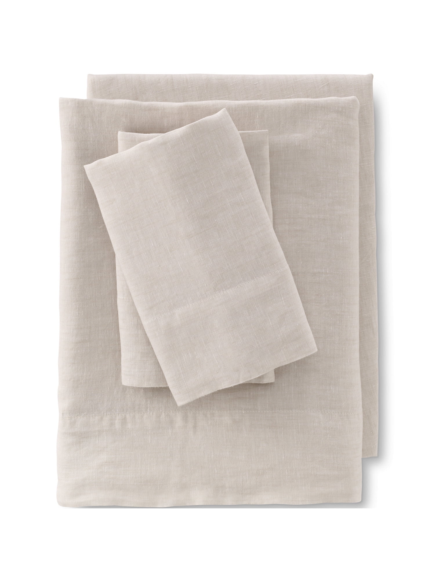 Lands' End Garment Washed Chambray Belgian Flax Linen Breathable Bed