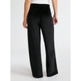 thumbnail image 4 of Joyspun Women's Velour Wide-Leg Sleep Pants, Size XS-3X, 4 of 6