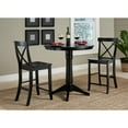 thumbnail image 6 of 36" Round Top Pedestal Dining Table - Black, 6 of 19